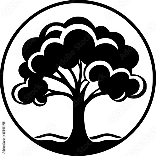 Tree | Minimalist and Simple Silhouette - Vector illustration