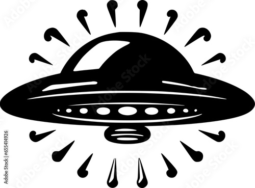 UFO - High Quality Vector Logo - Vector illustration ideal for T-shirt graphic