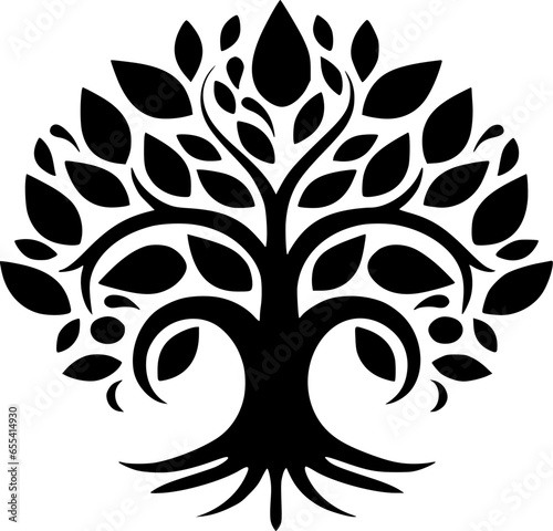 Tree - Minimalist and Flat Logo - Vector illustration