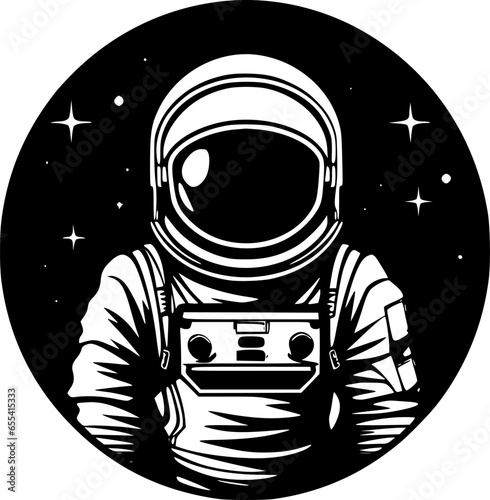 Astronaut - High Quality Vector Logo - Vector illustration ideal for T-shirt graphic