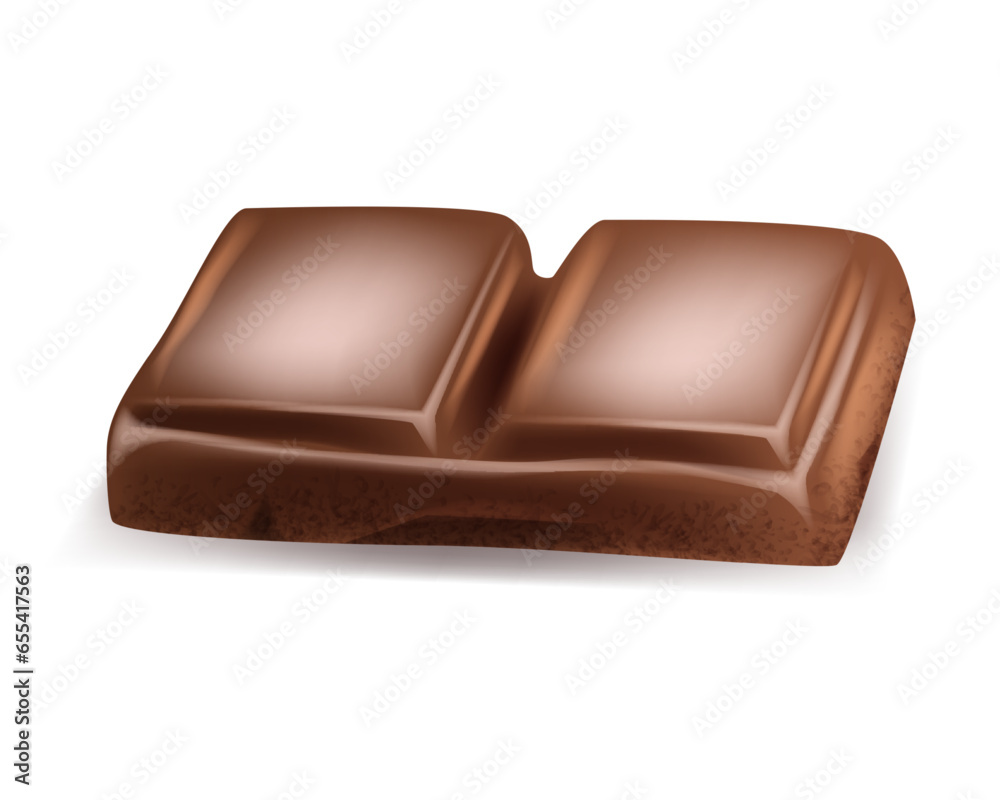 Chocolate. Pieces, shavings. 3D realistic vector set, horizontal and vertical splash of chocolate Chocolate. Pieces, shavings. 3D realistic vector set, horizontal and vertical splash of chocolate