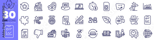 Difficult stress, Dog competition and Medical cleaning line icons pack. Voicemail, Money profit, Sim card web icon. 360 degree, Report document, Last minute pictogram. Burger. Vector