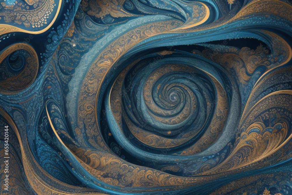 Fluid Harmony, Seamless Starry Night and Aesthetic Waves