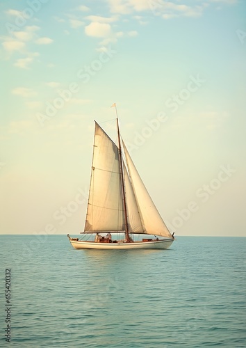 sailboat sailing ocean artistic blues calm spring wisconsin hes old boat achingly photo