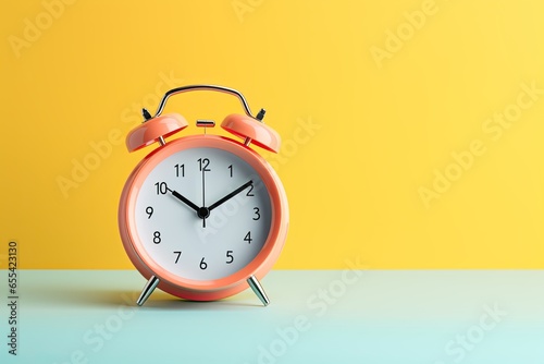 a minimal 3d analog alarm clock timer background