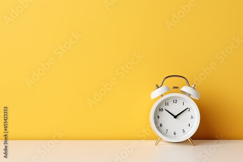 a minimal 3d analog alarm clock timer background photo