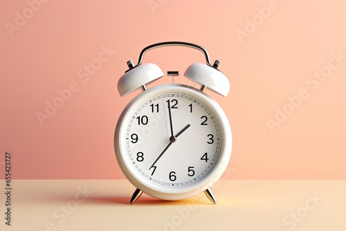 a minimal 3d analog alarm clock timer background