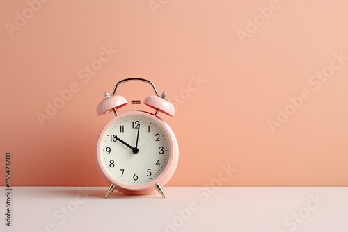 a minimal 3d analog alarm clock timer background