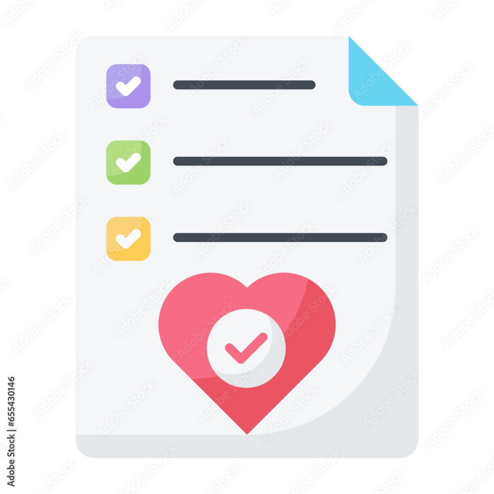 Wishlist Flat Icon