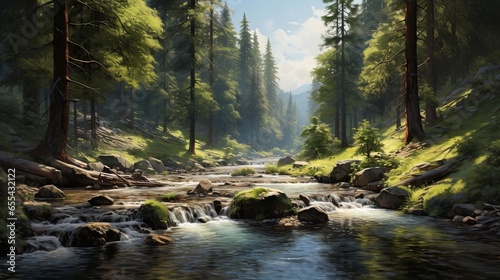 river in the forest