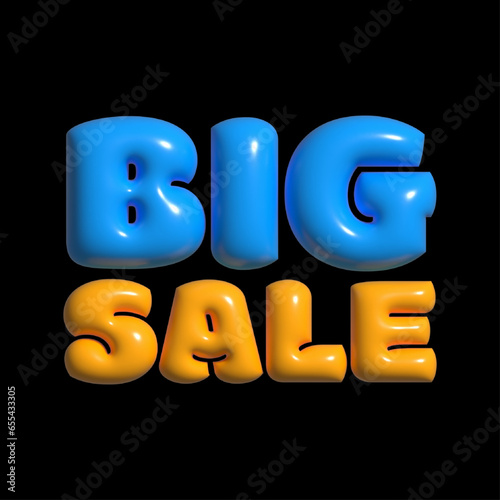 3d Big Sale  text with reflection Epic Savings Extravaganza: Big Sale Bonanza