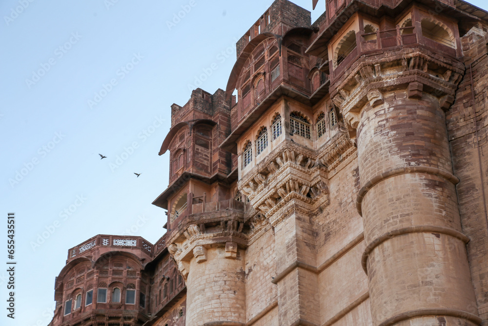 Φωτογραφία Panorama view of majestic wall of Mehrangarh Fort in Jodhpur