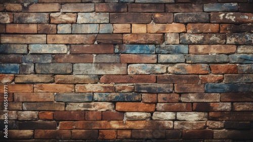 Cinnamon Brown Brick Wall Texture Background