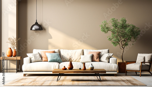 Interior design of living room with copy space ,room interior,