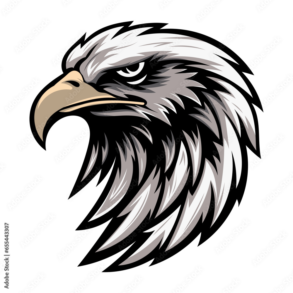 eagle head mascot vector logo eagle head mascot vector logo