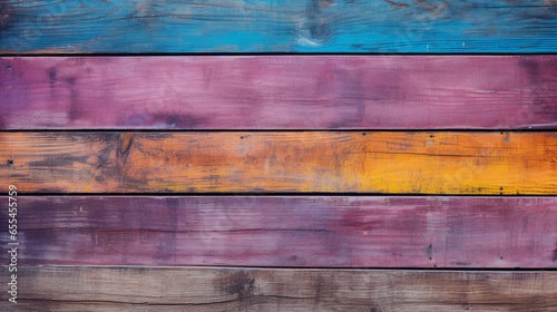 Rustic Charm of Painted Wooden Planks - A Textured Background Perfect for Artistic and Decorative Uses