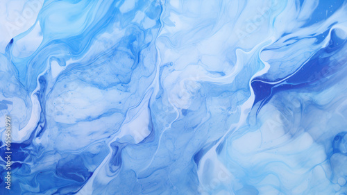 Seamless Blue Ink Marble Pattern