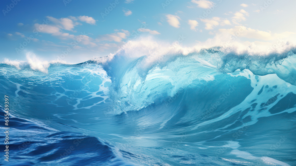 Serene Ocean Waves Background Serene Ocean Waves Background