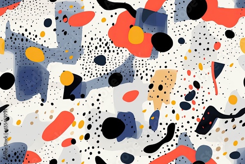 Abstract explosion of colors in seamless pattern design