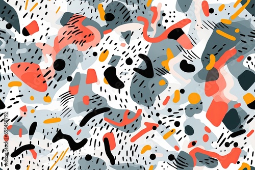Dynamic and lively abstract pattern for your design