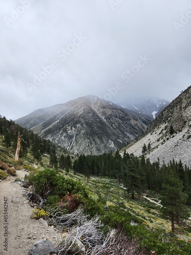 Cloudy mountain view, Inyo National Forest, California