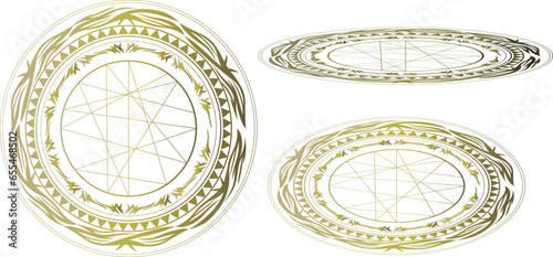 古代魔法の魔法陣イラスト