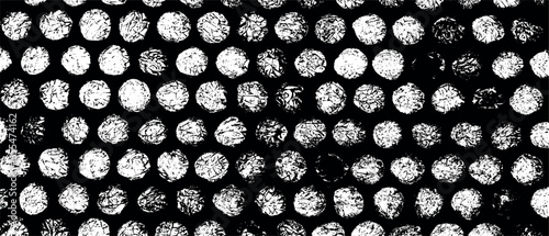 Seamless pattern of bubble wrap texture with transparent air pockets, representing plastic or foil materials. Flat vector illustration isolated on white background.
