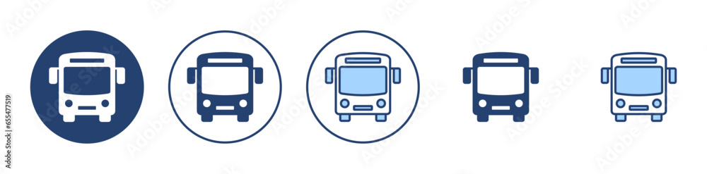 Bus icon vector. bus sign and symbol - obrazy, fototapety, plakaty 