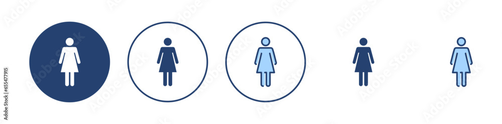 Female icon vector. woman sign and symbol