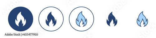 Fire icon vector. fire sign and symbol