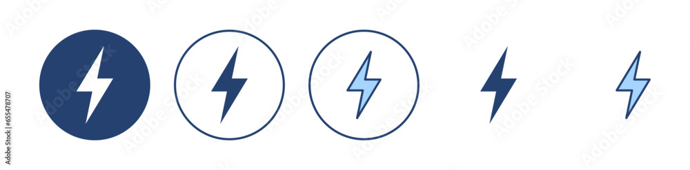 Lightning icon vector. electric sign and symbol. power icon. energy sign Lightning icon vector. electric sign and symbol. power icon. energy sign