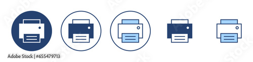 Print icon vector. printer sign and symbol