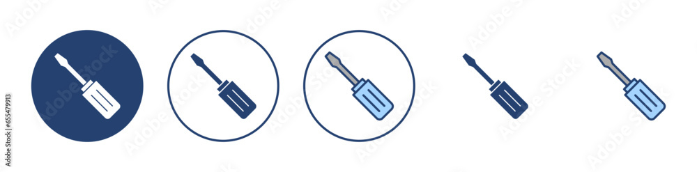 Screwdriver icon vector.tools sign and symbol Screwdriver icon vector.tools sign and symbol