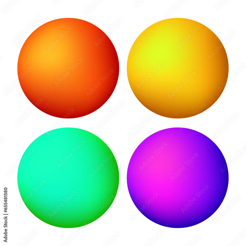 Vector 3d realistic sphere icon vector illustration Vector 3d realistic sphere icon vector illustration