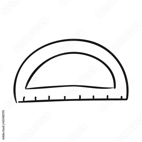 Vector exquisite ruler for distinctive markings icon vector template flat