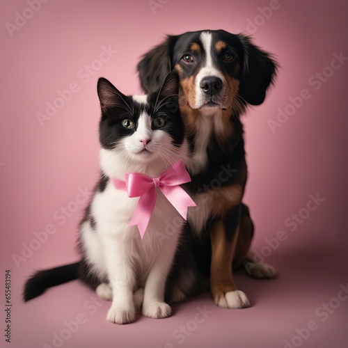 photography of cat and dog, supporting the fight against breast cancer