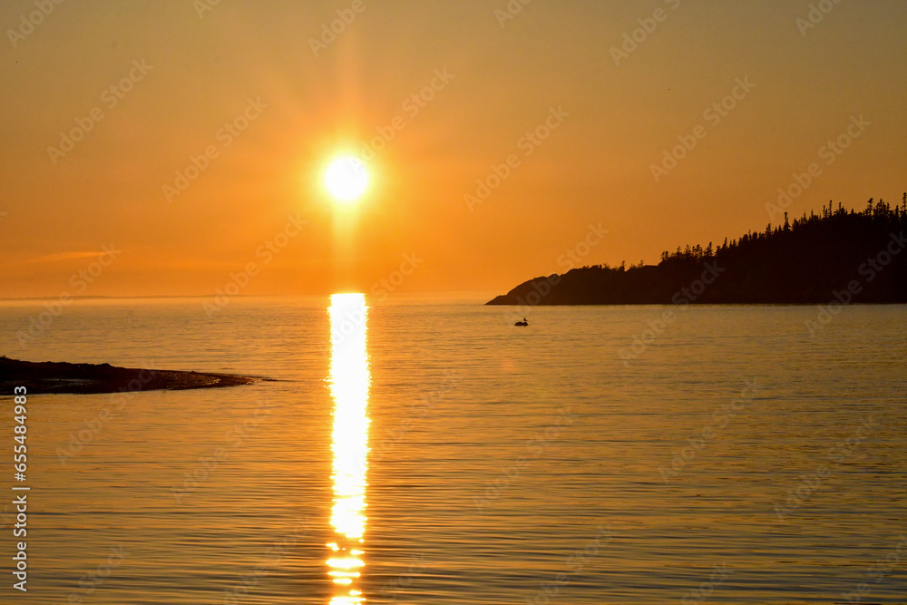 Sublime sunset in Rimouski, Bas-Saint-Laurent, Quebec, Canada Sublime sunset in Rimouski, Bas-Saint-Laurent, Quebec, Canada