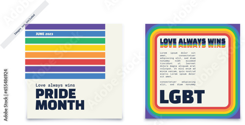 gay pride social media banner