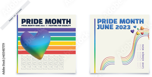 gay pride social media banner