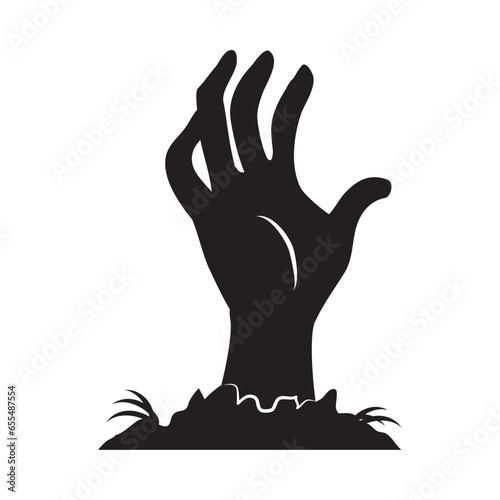 zombie hand silhouette