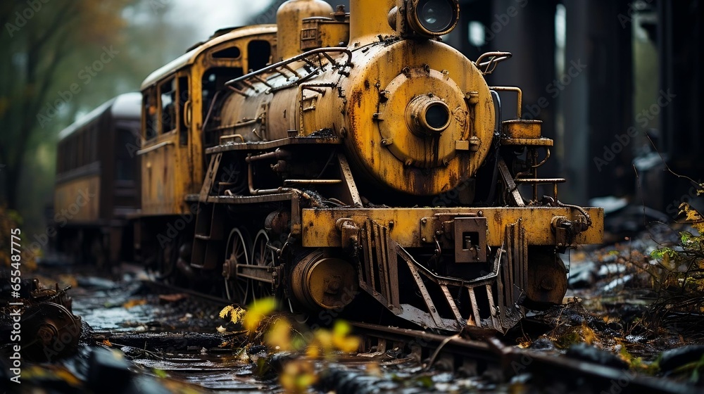 custom made wallpaper toronto digitalPhotographing the remnants rusting machinery
