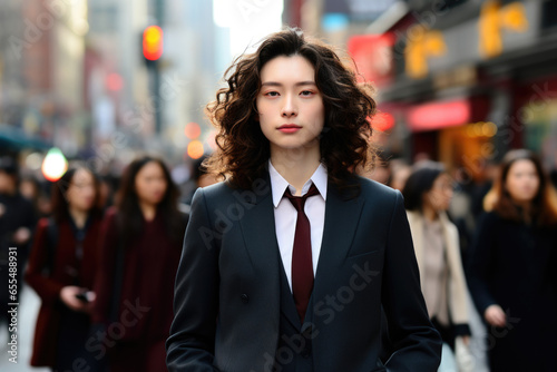 androgynous person - ai generated