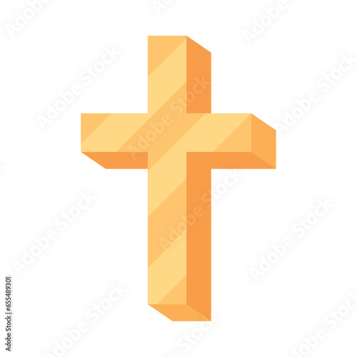 catholic cross shiny illustration