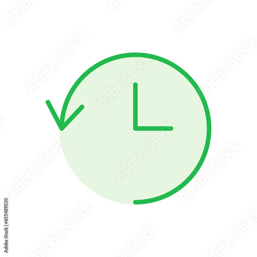 History icon set. recent event history