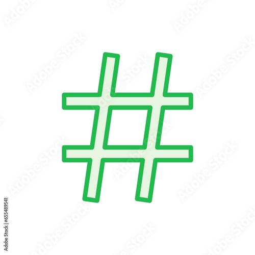 Hashtag icon set. hashtag symbol