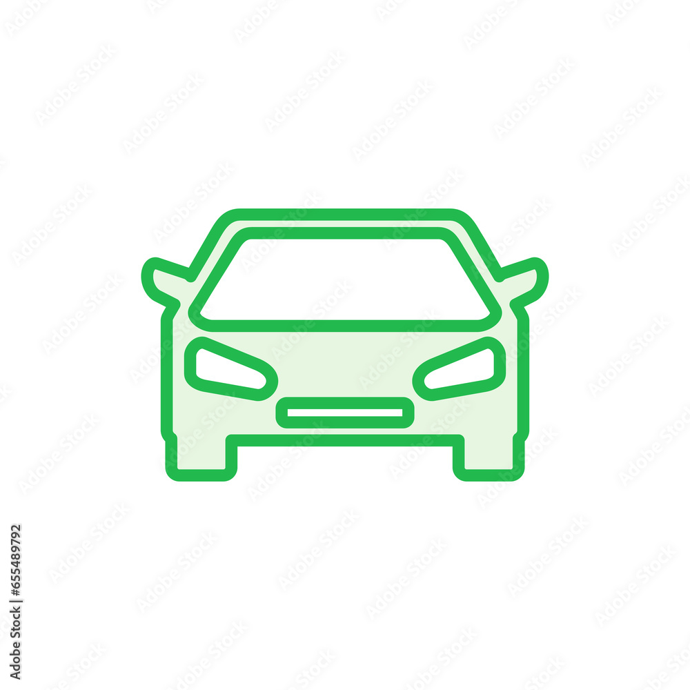 Obraz premium Car icon set. car vector icon. small sedan