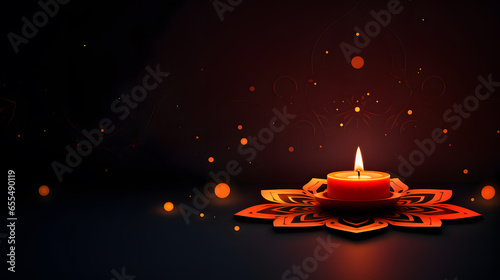 Minimalist Simple Diwali Background