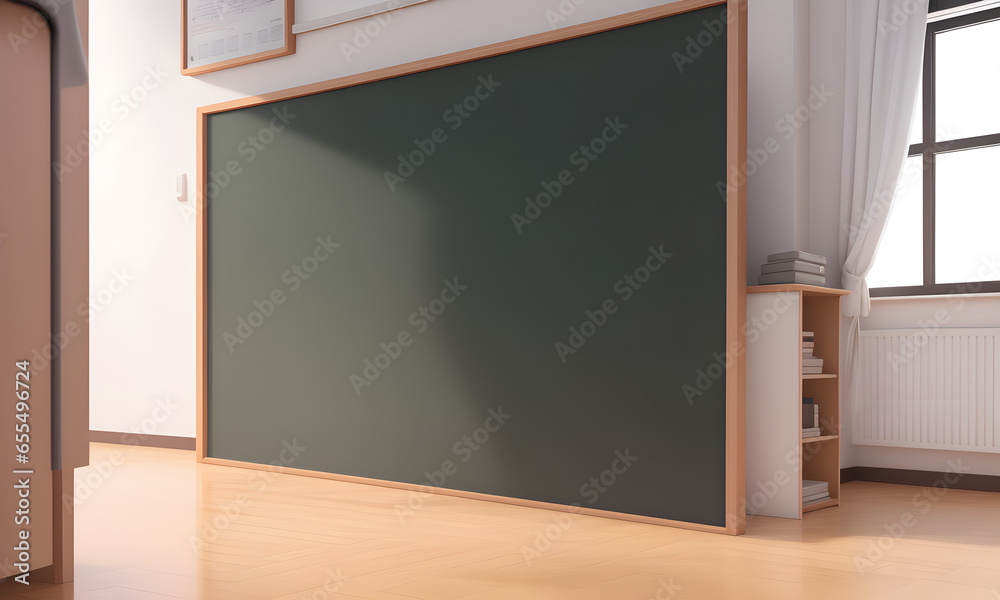 empty blackboard in classroom copy space ai generated empty blackboard in classroom copy space ai generated