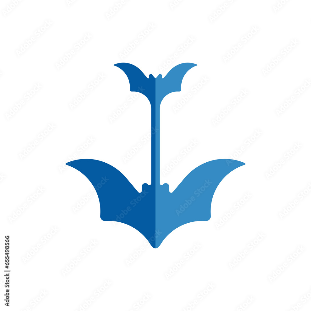 Naklejka premium bat arrow modern logo designs