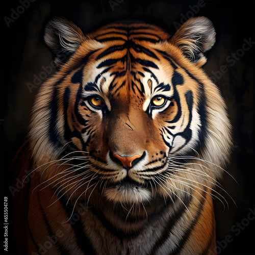 portrait of a tiger ai generative